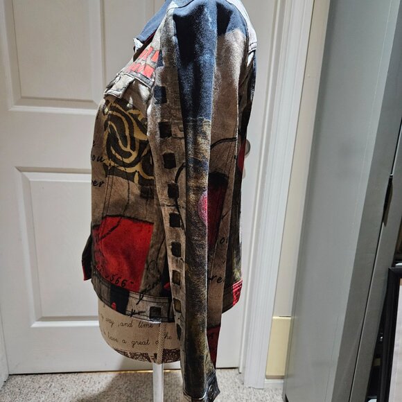 "Jean" style Jacket - multi coloured - Picture 5 of 6